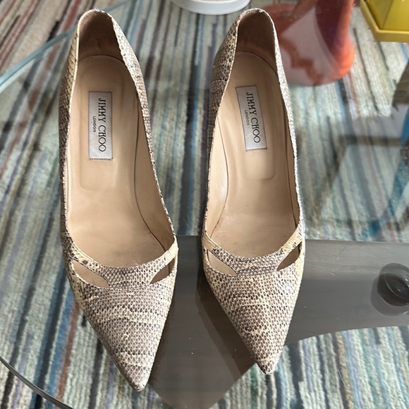 Jimmy Choo Snakeskin Pumps